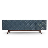 Blue Diamond Wood Sideboard for Dining Room or TV Stand Sideboards LOOMLAN By Victor Betancourt