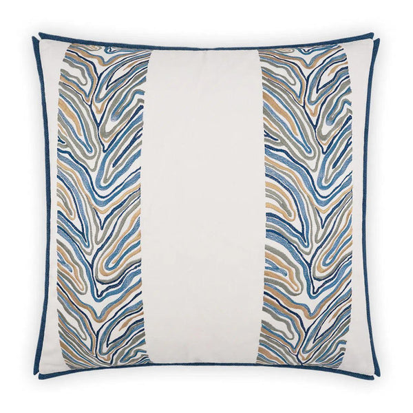 Blue Jungle Blue Throw Pillow With Insert Throw Pillows LOOMLAN By D.V. Kap