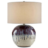 Blue White Red Bessbrook Table Lamp Hiroshi Koshitaka Collection Table Lamps LOOMLAN By Currey & Co