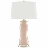 Blush Silver Leaf Ondine Table Lamp Table Lamps LOOMLAN By Currey & Co