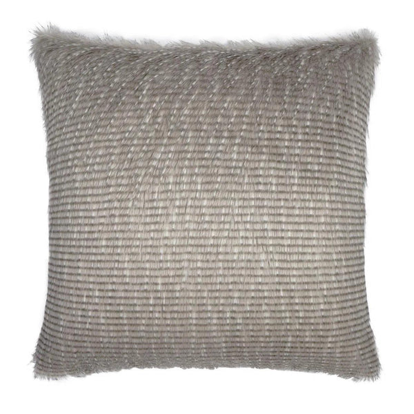 Blustery Stone Grey Throw Pillow With Insert Throw Pillows LOOMLAN By D.V. Kap