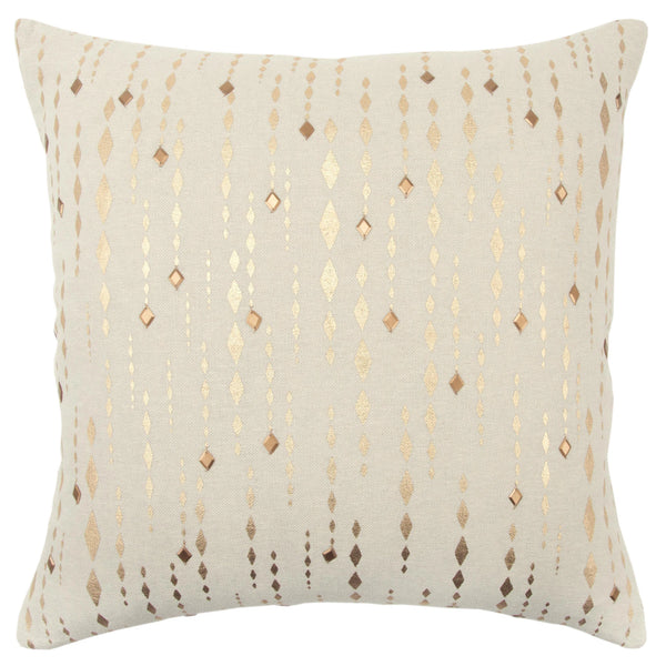 Boa Golden Throw Pillow With Down Insert Throw Pillows LOOMLAN By LOOMLAN