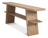 Bodega Vineyards Console Table With Storage Reclaimed Wood Console Tables LOOMLAN By Sarreid