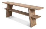 Bodega Vineyards Console Table With Storage Reclaimed Wood Console Tables LOOMLAN By Sarreid