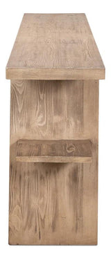 Bodega Vineyards Console Table With Storage Reclaimed Wood Console Tables LOOMLAN By Sarreid