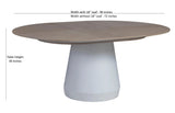 Bodhi Round Table with 18-inch Leaf Dining Tables LOOMLAN By Palmetto Home - Bodhi