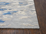 Boil Abstract Blue Large Area Rugs For Living Room Area Rugs LOOMLAN By LOOMLAN