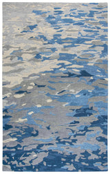 Boil Abstract Blue Large Area Rugs For Living Room Area Rugs LOOMLAN By LOOMLAN