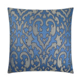 Bokhara Bluestone Blue Throw Pillow With Insert Throw Pillows LOOMLAN By D.V. Kap