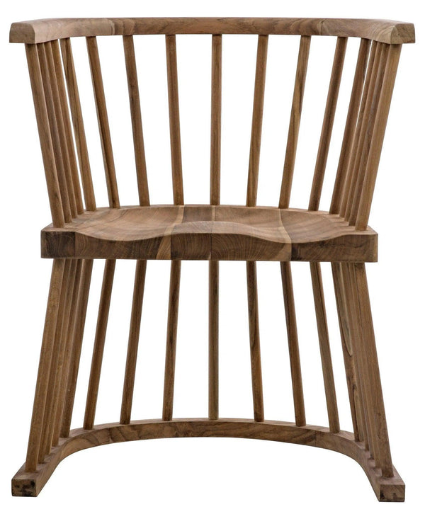 Bolah Teak Wood Natural Arm Chair Club Chairs LOOMLAN By Noir