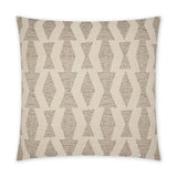 Bold Appeal Cream Geometric Ivory Large Throw Pillow With Insert Throw Pillows LOOMLAN By D.V. Kap