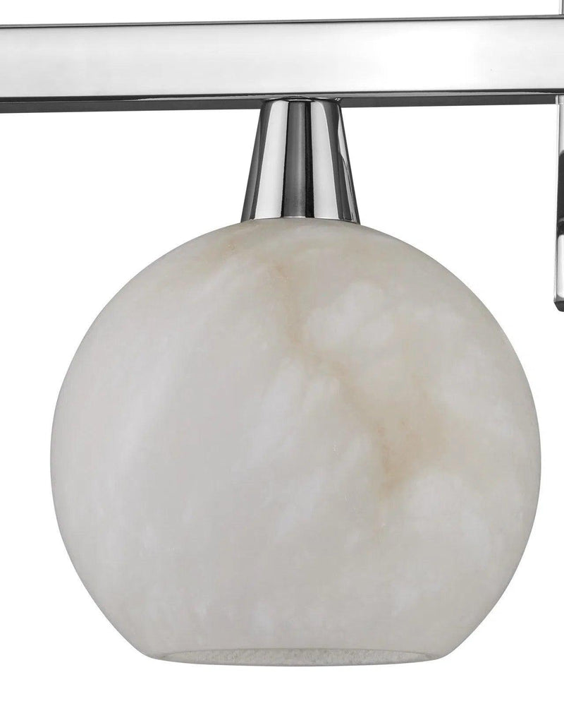 Bombelles Metal and Alabaster Silver Bath Bar Wall Sconces LOOMLAN By Currey & Co