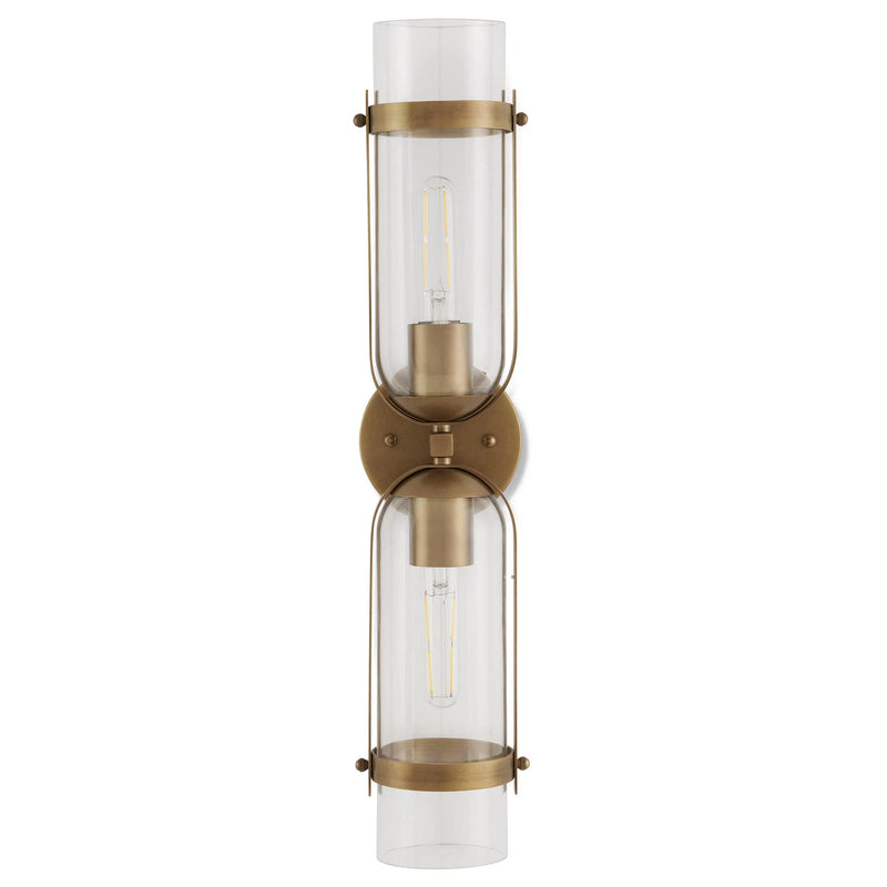 Bonardi Brass Wall Sconce Wall Sconces LOOMLAN By Currey & Co