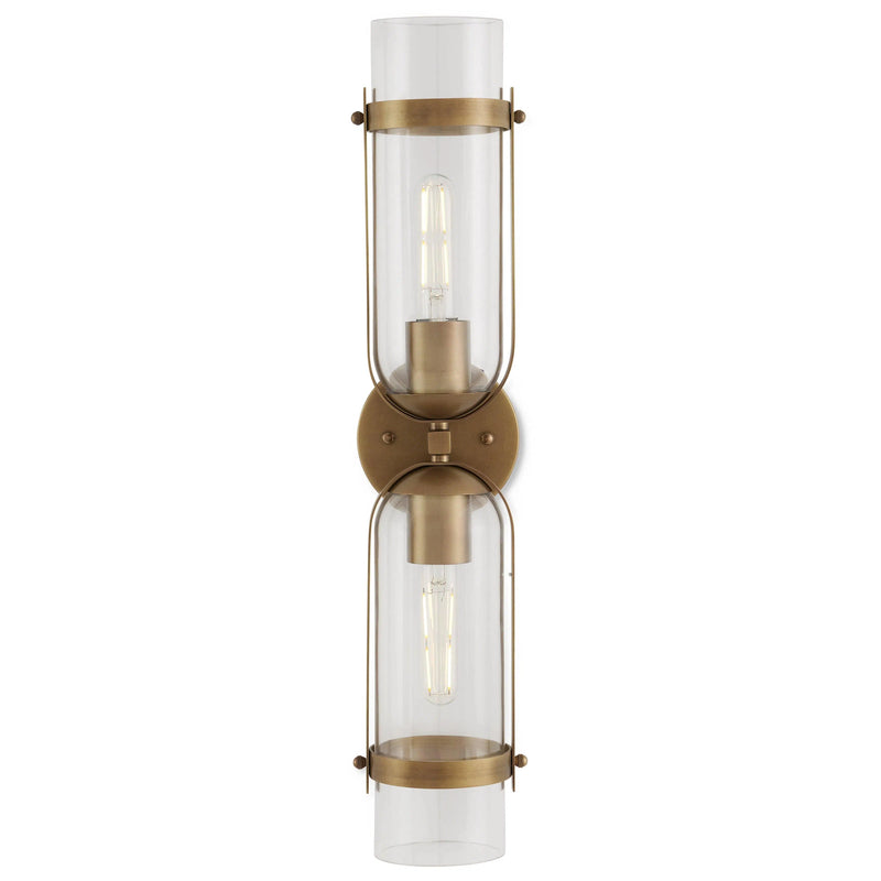 Bonardi Brass Wall Sconce Wall Sconces LOOMLAN By Currey & Co