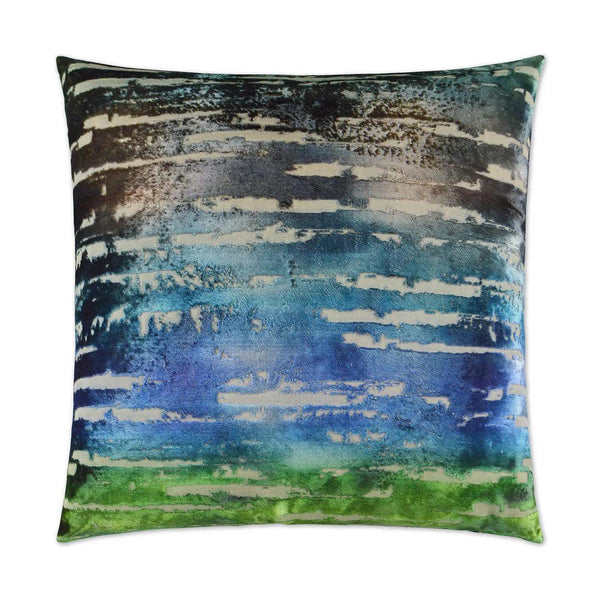 Bonbons Emerald Multi Color Throw Pillow With Insert Throw Pillows LOOMLAN By D.V. Kap