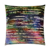 Bonbons Rainbow Multi Color Throw Pillow With Insert Throw Pillows LOOMLAN By D.V. Kap