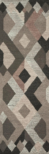 Bong Geometric Brown Large Area Rugs For Living Room Area Rugs LOOMLAN By LOOMLAN