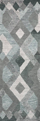 Bons Geometric Gray Large Area Rugs For Living Room Area Rugs LOOMLAN By LOOMLAN