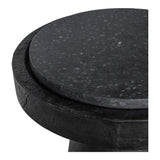 Book Terrazzo and Concrete Round Accent Table Side Tables LOOMLAN By Moe's Home