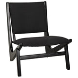 Boomerang Wood Black Armless Chair Club Chairs LOOMLAN By Noir