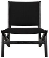 Boomerang Wood Black Armless Chair Club Chairs LOOMLAN By Noir