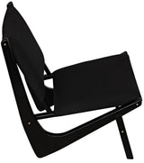 Boomerang Wood Black Armless Chair Club Chairs LOOMLAN By Noir