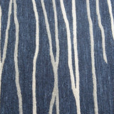 Bore Lines Navy Large Area Rugs For Living Room Area Rugs LOOMLAN By LOOMLAN