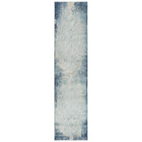 Born Scroll Blue Kitchen Hallway Runner Rug Area Rugs LOOMLAN By LOOMLAN