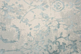 Boru Scroll Blue Kitchen Hallway Runner Rug Area Rugs LOOMLAN By LOOMLAN
