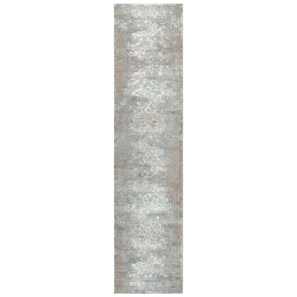 Bosk Vine Gray Kitchen Hallway Runner Rug Area Rugs LOOMLAN By LOOMLAN