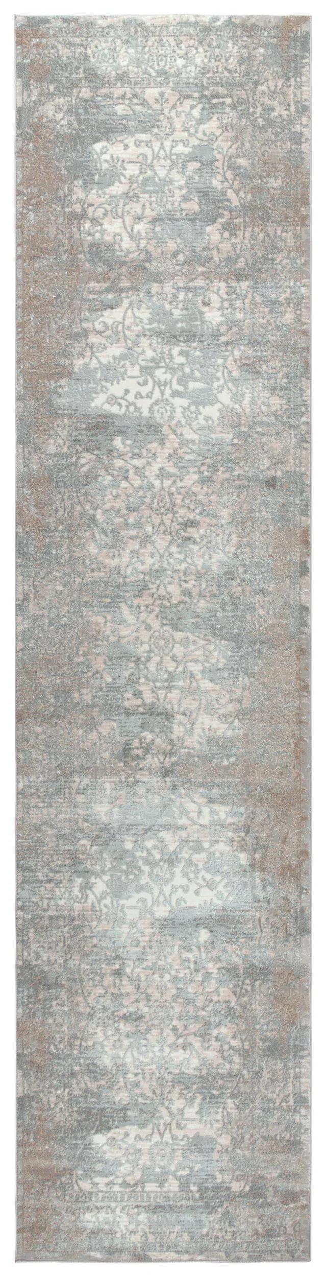 Bosk Vine Gray Kitchen Hallway Runner Rug Area Rugs LOOMLAN By LOOMLAN