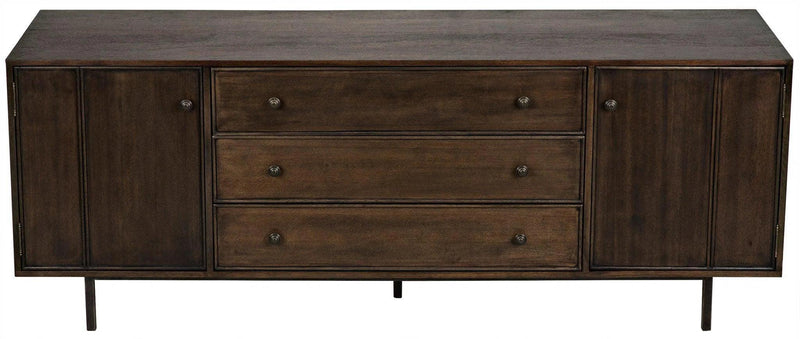 Boston Wood Ebony Walnut Sideboard Sideboards LOOMLAN By Noir