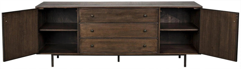 Boston Wood Ebony Walnut Sideboard Sideboards LOOMLAN By Noir