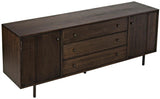 Boston Wood Ebony Walnut Sideboard Sideboards LOOMLAN By Noir