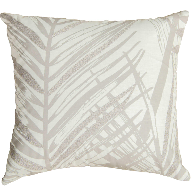 Botanical Ivory Outdoor Throw Pillows Outdoor Pillows LOOMLAN By LOOMLAN
