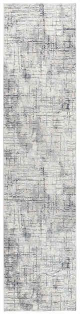 Bouc Abstract Gray Kitchen Hallway Runner Rug Area Rugs LOOMLAN By LOOMLAN