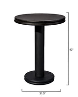 Bourbon Wooden Round Bar Table