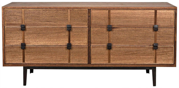 Bourgeois Wood and Steel Sideboard Sideboards LOOMLAN By Noir