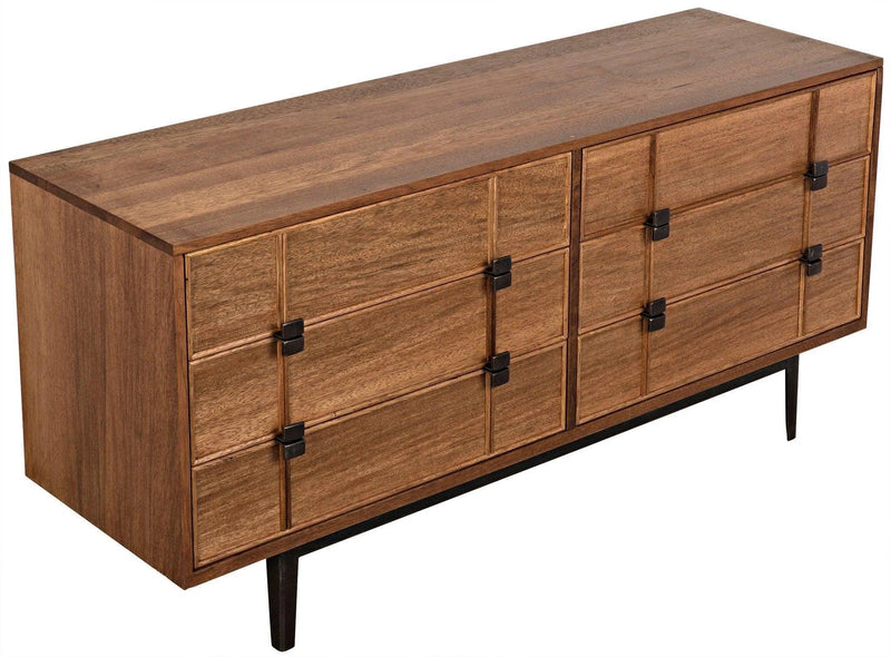 Bourgeois Wood and Steel Sideboard Sideboards LOOMLAN By Noir