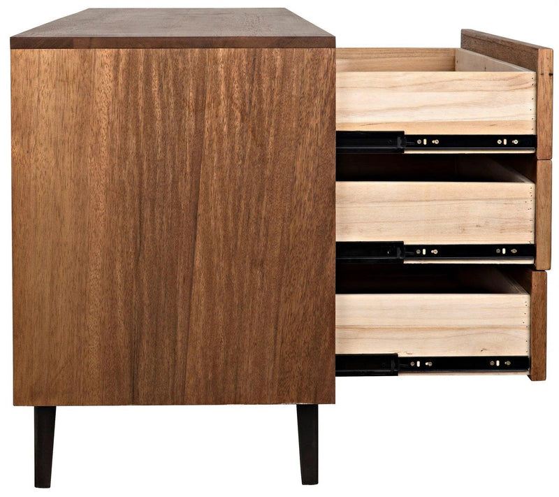 Bourgeois Wood and Steel Sideboard Sideboards LOOMLAN By Noir