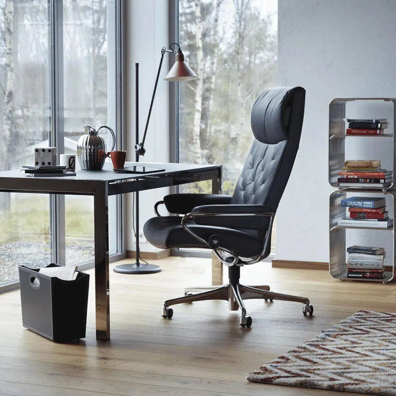 Boutique Office Chair Black Office Chairs LOOMLAN By Zuo Modern