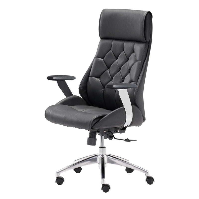 Boutique Office Chair Black Office Chairs LOOMLAN By Zuo Modern