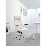 Boutique Office Chair White Office Chairs LOOMLAN By Zuo Modern