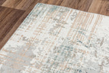 Bove Abstract Blue Kitchen Hallway Runner Rug Area Rugs LOOMLAN By LOOMLAN