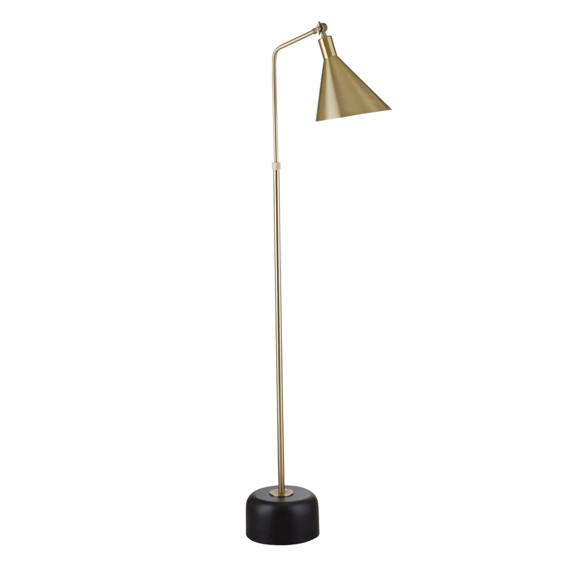 Brady Metal Gold Floor Lamp Floor Lamps LOOMLAN By Bassett Mirror