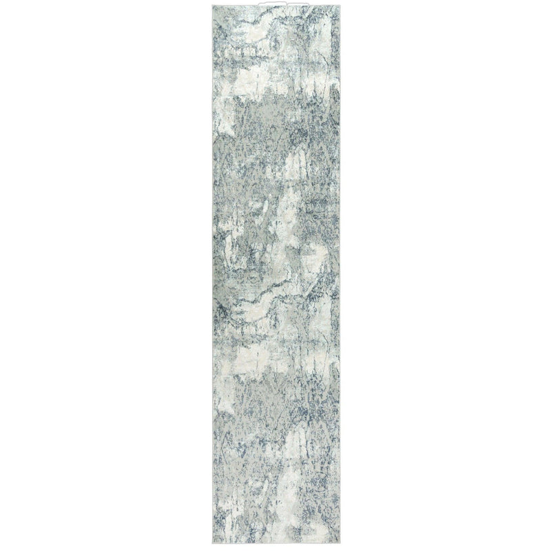 Brai Abstract Gray Kitchen Hallway Runner Rug Area Rugs LOOMLAN By LOOMLAN