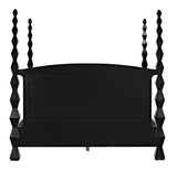 Brancusi Black Wooden Bed Frame Beds LOOMLAN By Noir