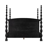 Brancusi Black Wooden Bed Frame Beds LOOMLAN By Noir