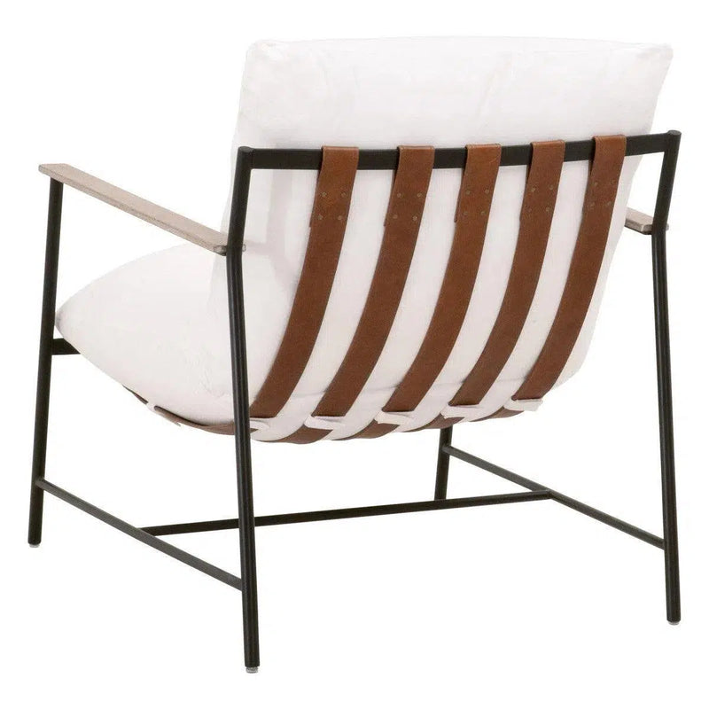 Brando Club Chair White LiveSmart Performance Down & Feather Accent Chairs LOOMLAN By Essentials For Living