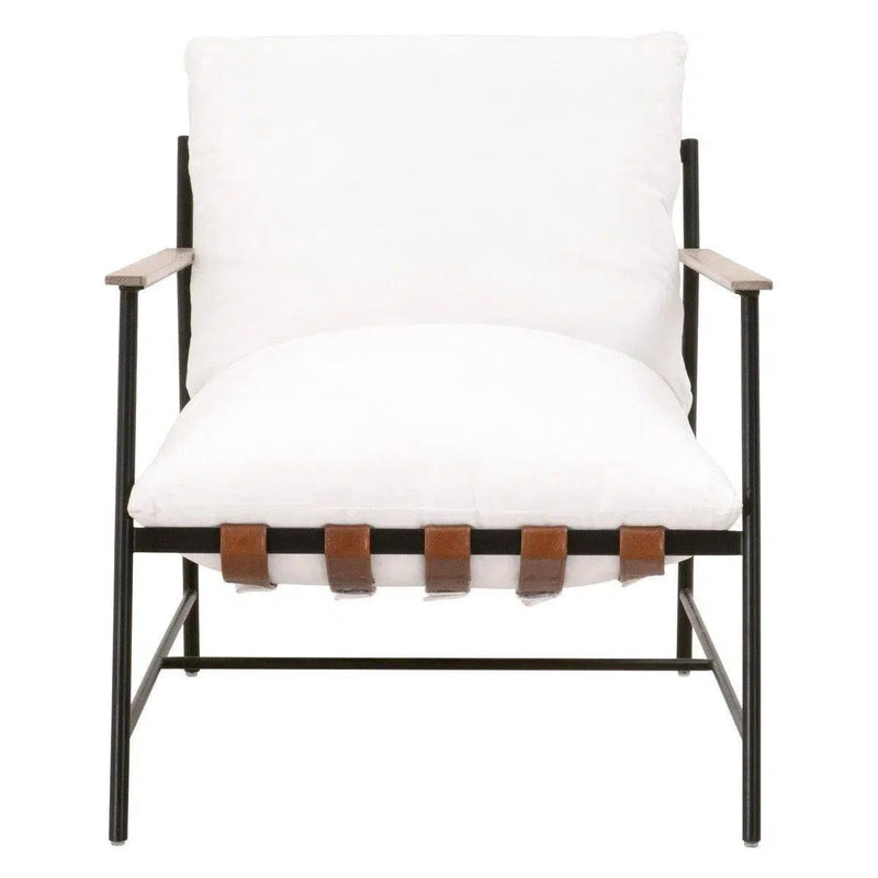 Brando Club Chair White LiveSmart Performance Down & Feather Accent Chairs LOOMLAN By Essentials For Living